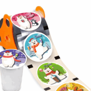 White Bear Cartoon Cup-Sealing Film