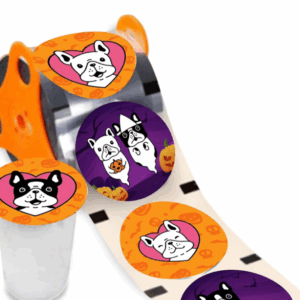 Halloween French Bulldog Cup-Sealing Film